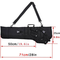 Housse Fusil Tactique Rembourrée 71 cm à Bandoulière, Noir, Vert ou Sable, vue 2