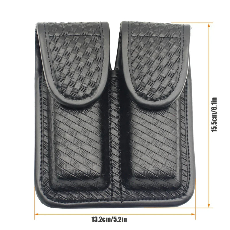 Porte-Chargeur Double pour Pistolet, Finition Tressée ou Nylon, Ceinture de 50 à 58 mm, vue 2