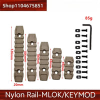 Rail Picatinny 20 mm pour Garde-Main M-LOK et KeyMod, Nylon ou Métal, Rail Seul ou Lot de 5 ou 6 Rails, vue 6