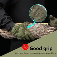 Gants Tactiques Écran Tactile à Protection en Caoutchouc sur les Jointures, Noir, Vert ou Camouflage, S à XL, vue 4