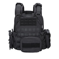 Gilet Tactique Porte-Plaques Nylon 500D à Dégagement Rapide, Ceinture 86-126 cm, vue 2