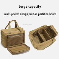 Sac de Tir Tactique Oxford à Cloisons Réglables et Panneaux MOLLE, 36 x 25 x 26 cm, vue 5