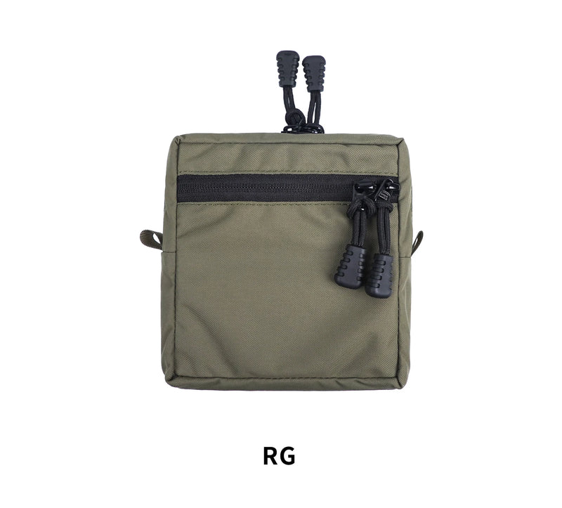 Pochette Utilitaire Plate MOLLE Zippée en Nylon 500D, 14,5 x 13 cm, 6 Coloris, vue 3