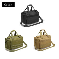 Sac de Tir Tactique Oxford à Cloisons Réglables et Panneaux MOLLE, 36 x 25 x 26 cm, vue 2