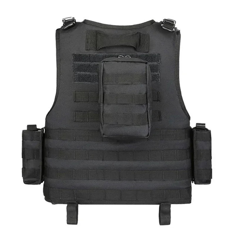 Gilet Tactique MOLLE Oxford 600D Ajustable avec Panneau Écusson, 5 Coloris, vue 2