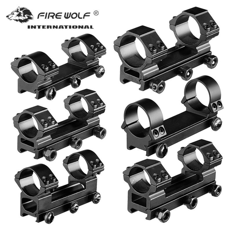 Montage de Lunette Monobloc pour Rail 20 mm, Colliers 25,4 ou 30 mm, Base 100 mm, Noir, 6 Modèles, vue 12