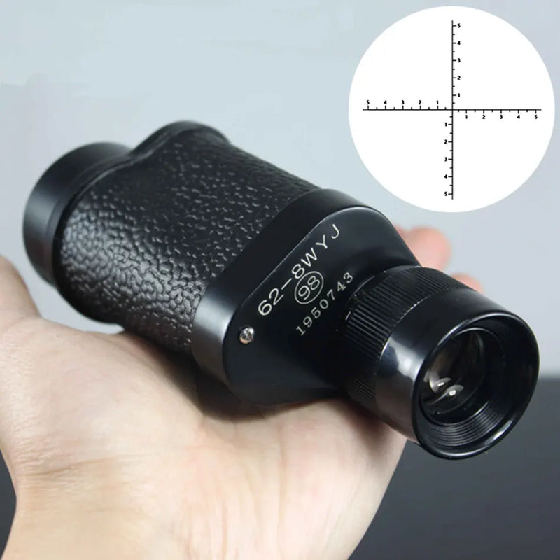 Monoculaire 8x30 Compact BAK4, Noir ou Camouflage, avec ou sans Réticule Gradué