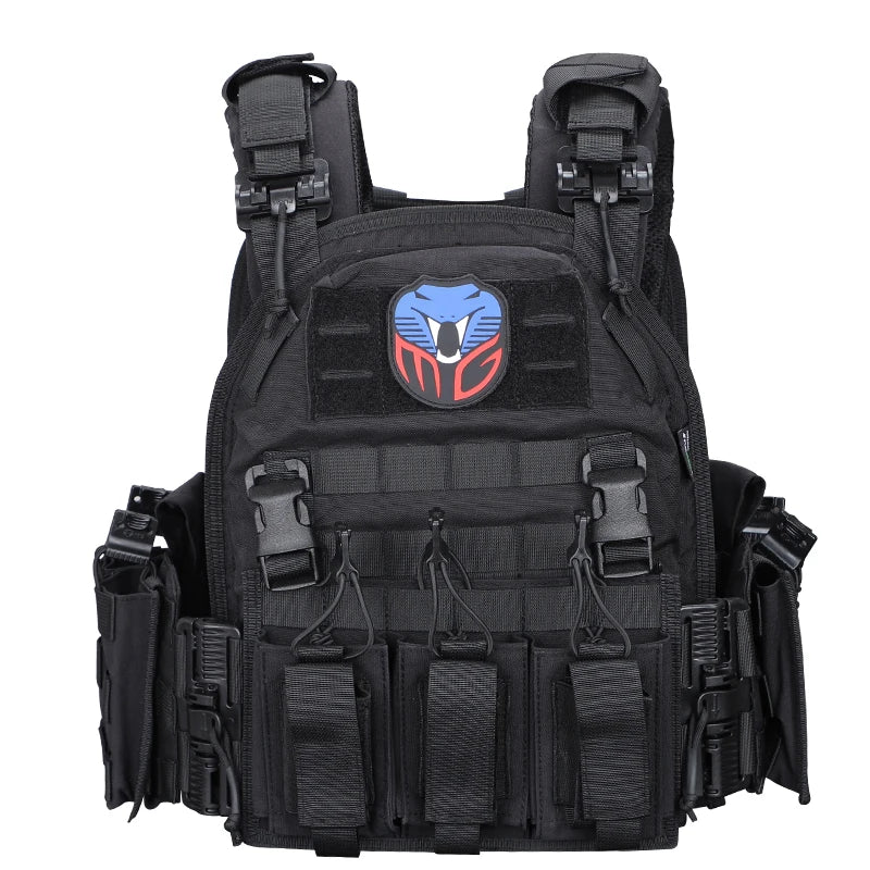 Gilet Tactique Porte-Plaques Nylon 500D à Dégagement Rapide, Ceinture 86-126 cm, vue 9