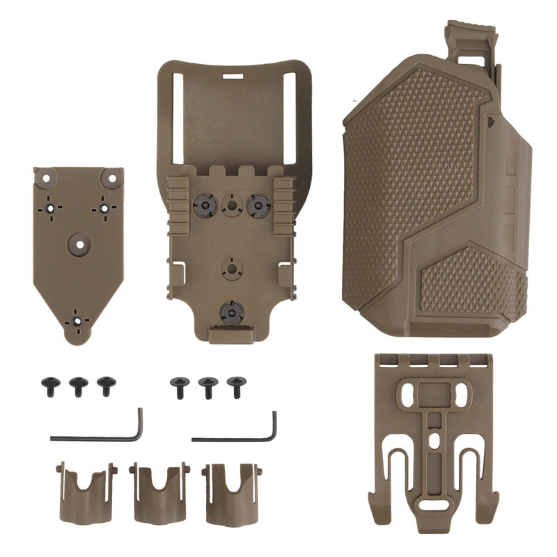 Holster Universel Rigide pour Pistolet Équipé d'une Lampe, Droitier, Verrou de Sécurité, vue 7