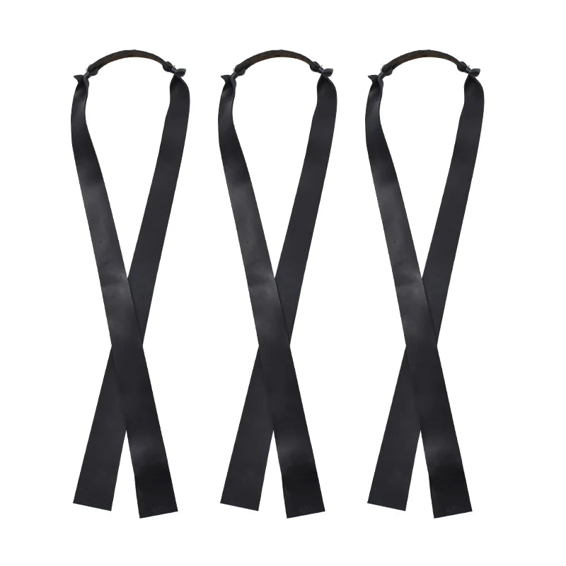 Élastiques Lance-Pierre Plats Noirs ou Rouges, Poche en Cuir, 45 cm, vue 7