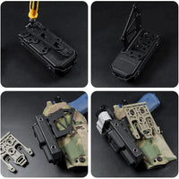 Platine d'Extension de Holster en Acier Inoxydable Noir, 1 ou 2 Pièces, vue 7