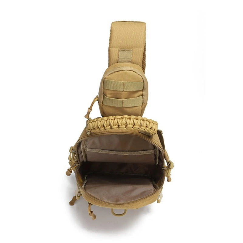 Sac Bandoulière Tactique 5,5 L en Polyester 600D, Poignée Tressée et MOLLE, vue 5