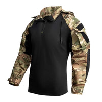 Chemise de Combat Airsoft à Capuche Amovible et Demi-Zip, Homme, 6 Coloris, vue 10