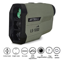Télémètre Laser de Chasse 6x, 650 ou 1000 m, Compensation de Pente, vue 7