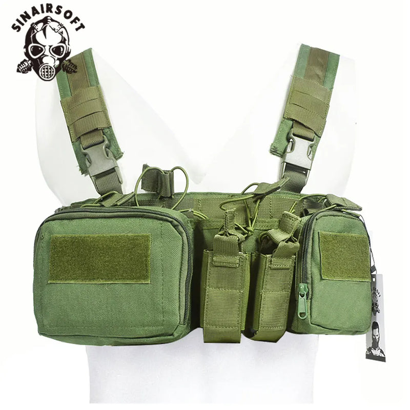 Gilet Tactique Chest Rig en Nylon 500D Démontable, Bretelles Réglables, 0,52 kg, vue 9