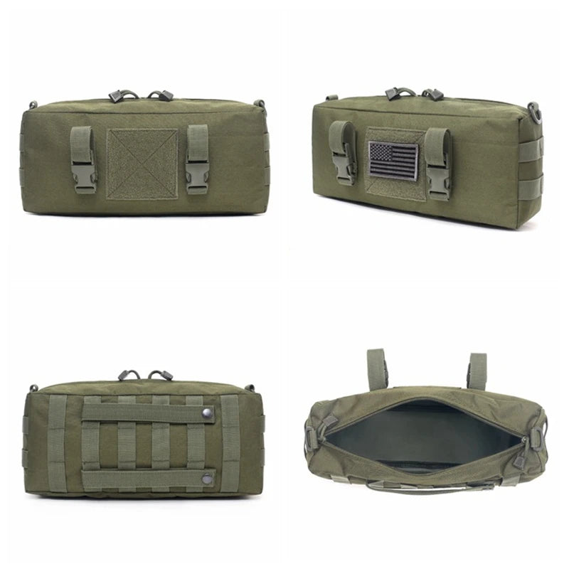 Pochette de Rangement MOLLE Grande Capacité en Nylon 1000D, 36 x 15 x 10 cm, 3 Coloris, vue 4