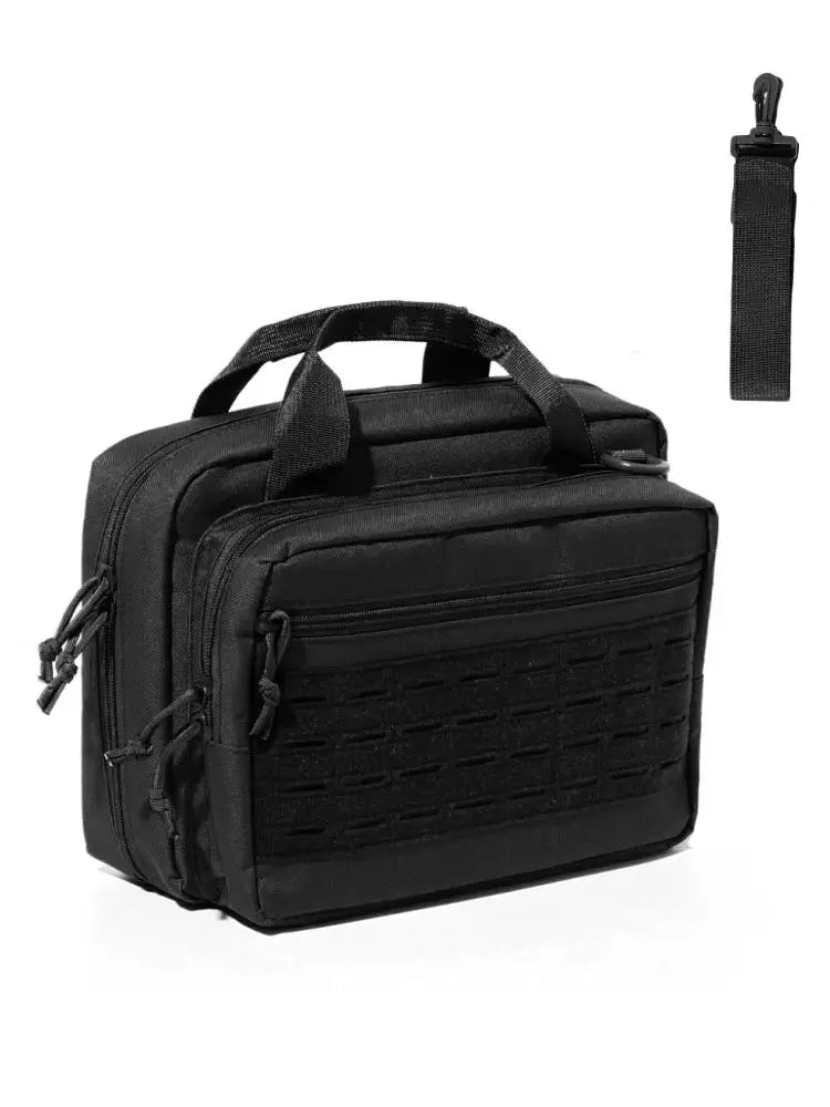 Sac de Tir pour Pistolet en Toile Oxford, 34 x 24 x 12 cm, Poches Chargeurs et MOLLE, vue 8