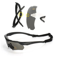 Lunettes de Tir à Demi-Monture, 3 Verres Interchangeables, Étui et Insert Optique, vue 2