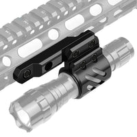 Support de Lampe Tactique Déporté pour Garde-Main M-LOK, Aluminium Noir