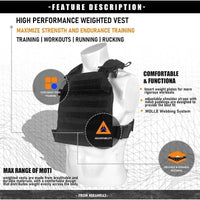 Gilet Tactique Porte-Plaques MOLLE en Nylon, Ceinture Réglable de 81 à 132 cm, Quatre Coloris, vue 3