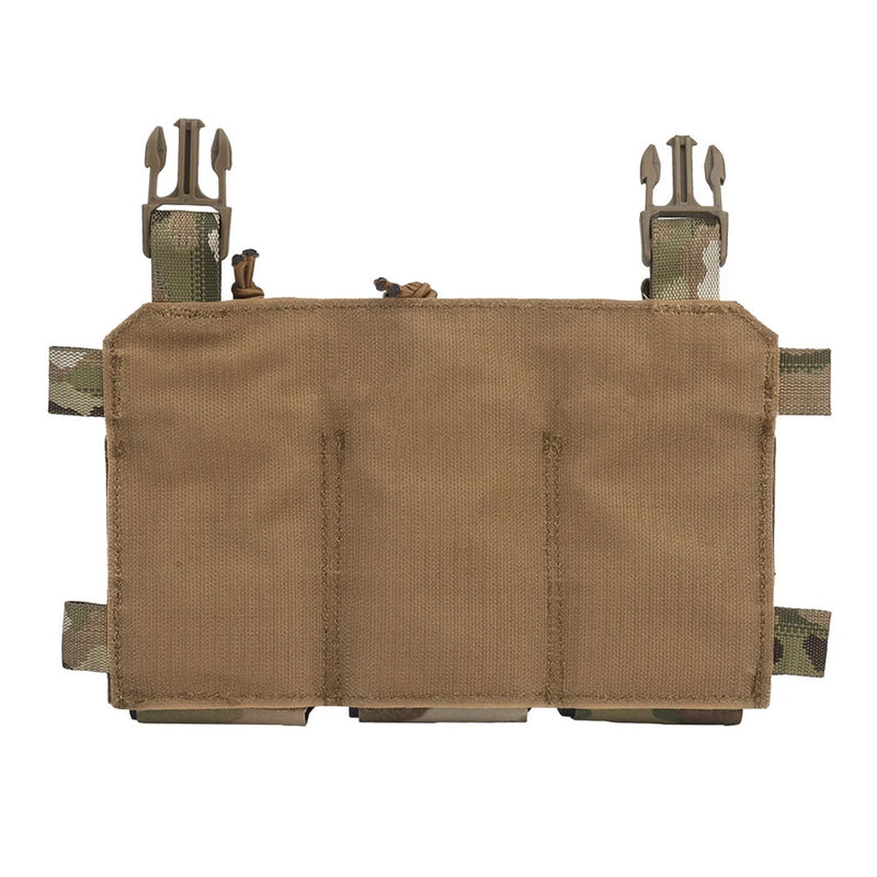 Porte-Chargeurs Triple Panneau Frontal pour Gilet Porte-Plaques, Nylon, 25 x 16 cm, vue 3