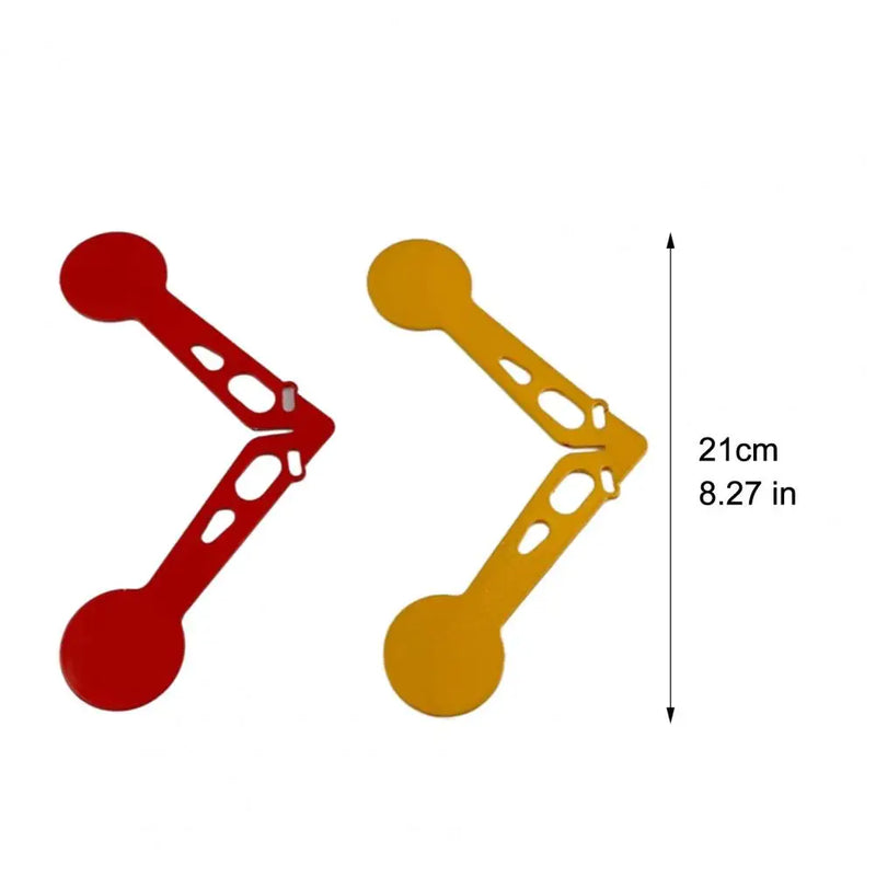 Cible Métallique Basculante en Acier Allié, Rouge et Jaune, 21 cm, vue 5