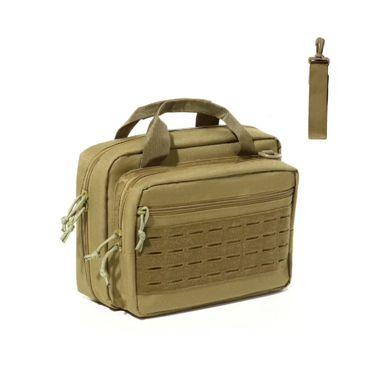Sac de Tir pour Pistolet en Toile Oxford, 34 x 24 x 12 cm, Poches Chargeurs et MOLLE, vue 7