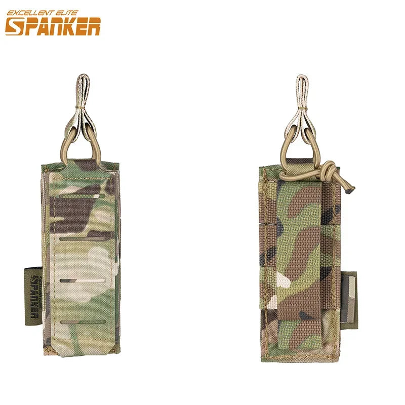 Porte-Chargeur Ouvert pour Pistolet 9 mm en Nylon, Fixation MOLLE, Sangle de Retrait, 6 Coloris, vue 11