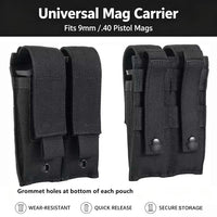 Porte-Chargeur Double MOLLE en Nylon pour Pistolet 9 mm et .40, vue 2