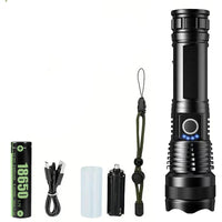 Lampe Tactique Rechargeable 5 Modes, Batterie 18650 ou 26650, Coffret en Option, vue 7