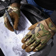 Gants Tactiques Écran Tactile à Protection en Caoutchouc sur les Jointures, Noir, Vert ou Camouflage, S à XL