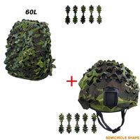 Kit Camouflage 3D pour Casque et Sac à Dos, 60 ou 80 L, vue 10