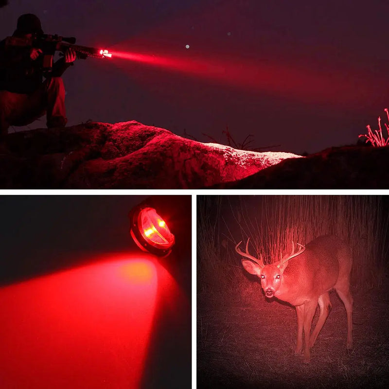 Lampe Tactique LED à Zoom de 223 mm, Lumière Blanche, Rouge ou Verte, vue 3
