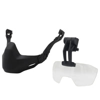 Demi-Masque Airsoft ABS pour Casque FAST, avec ou sans Lunettes Rabattables, vue 8