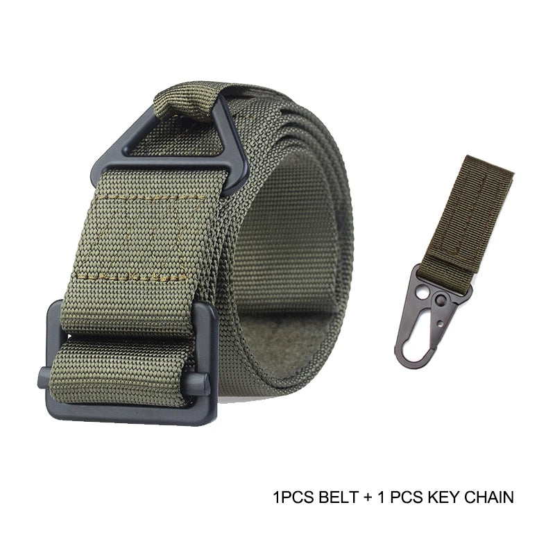 Ceinture Tactique en Nylon à Boucle Métallique, 125 cm, Sangles en Option, vue 14