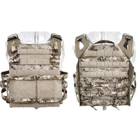 Gilet Tactique Porte-Plaques en Nylon 500D, Panneaux Latéraux MOLLE