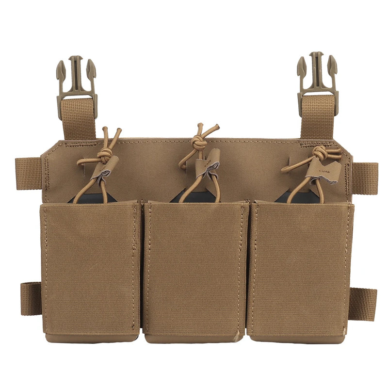 Porte-Chargeurs Triple Panneau Frontal pour Gilet Porte-Plaques, Nylon, 25 x 16 cm, vue 8