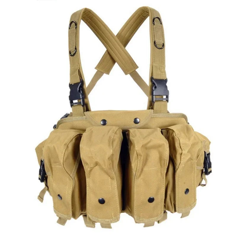 Gilet Tactique Chest Rig pour Chargeurs AK, Nylon 600D, Sept Coloris, vue 7