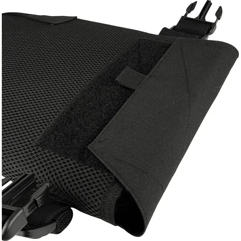 Gilet Tactique Porte-Plaques MOLLE en Nylon, Ceinture Réglable de 81 à 132 cm, Quatre Coloris, vue 6