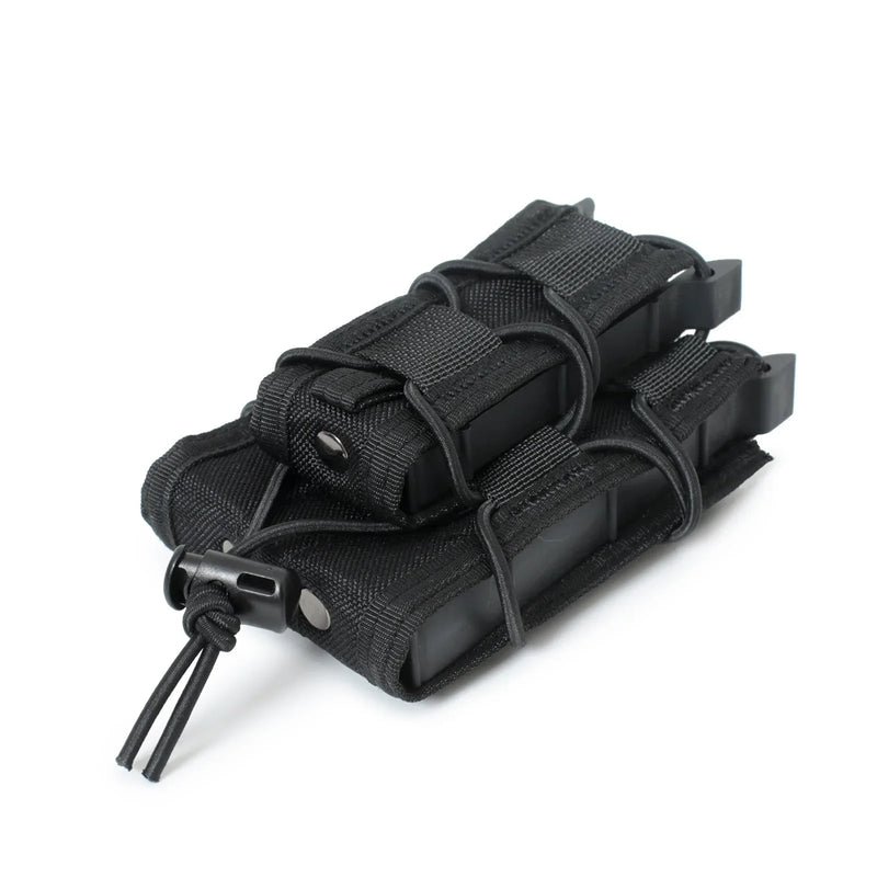 Porte-Chargeur MOLLE Double pour Fusil 5,56 mm et Pistolet 9 mm, Nylon 1000D, vue 4
