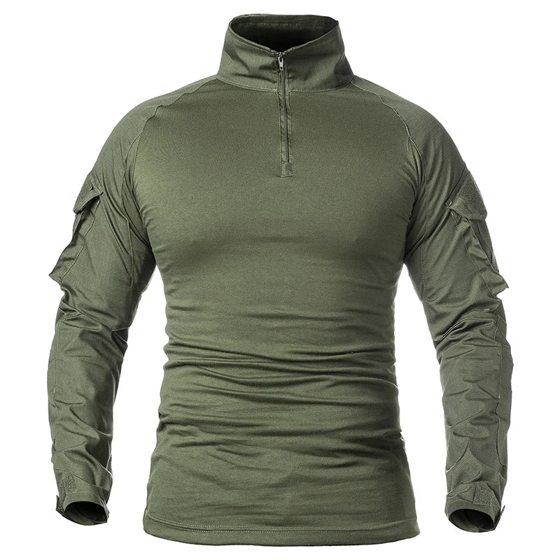 Chemise de Combat Ripstop à Col Montant et Demi-Zip, Homme, 5 Coloris, vue 5
