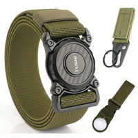 Ceinture Tactique Élastique Nylon, Boucle Rotative en Zinc, 125 cm, vue 10
