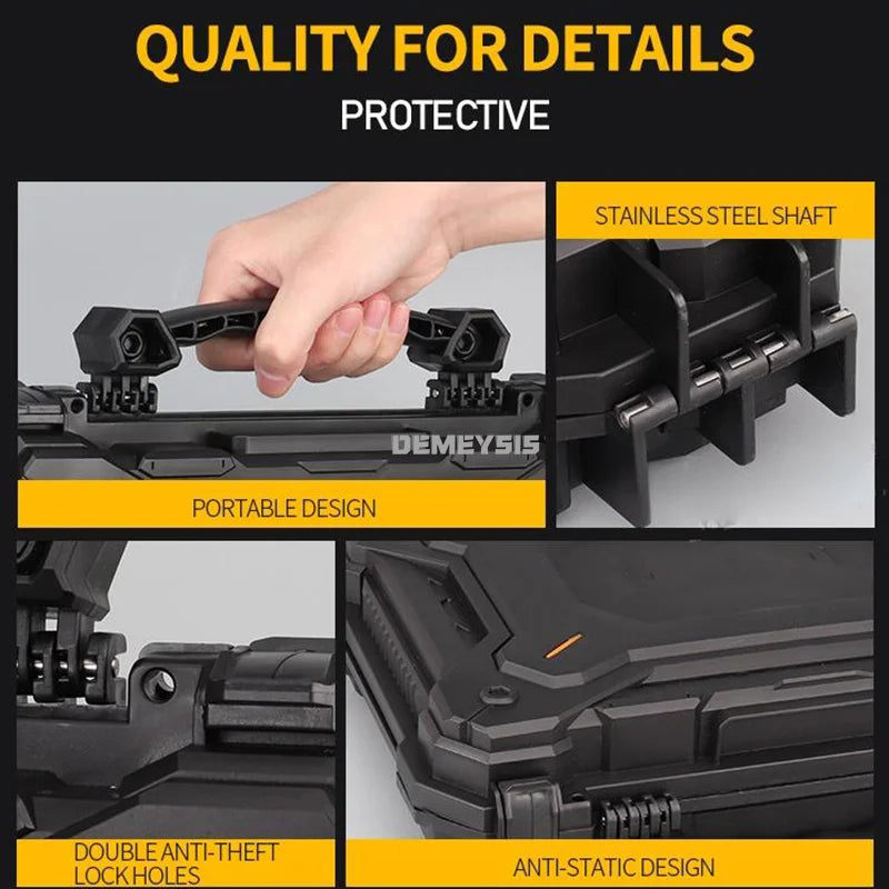 Mallette Arme de Poing Rigide Cadenassable, 32 x 28 x 8,5 cm, vue 5