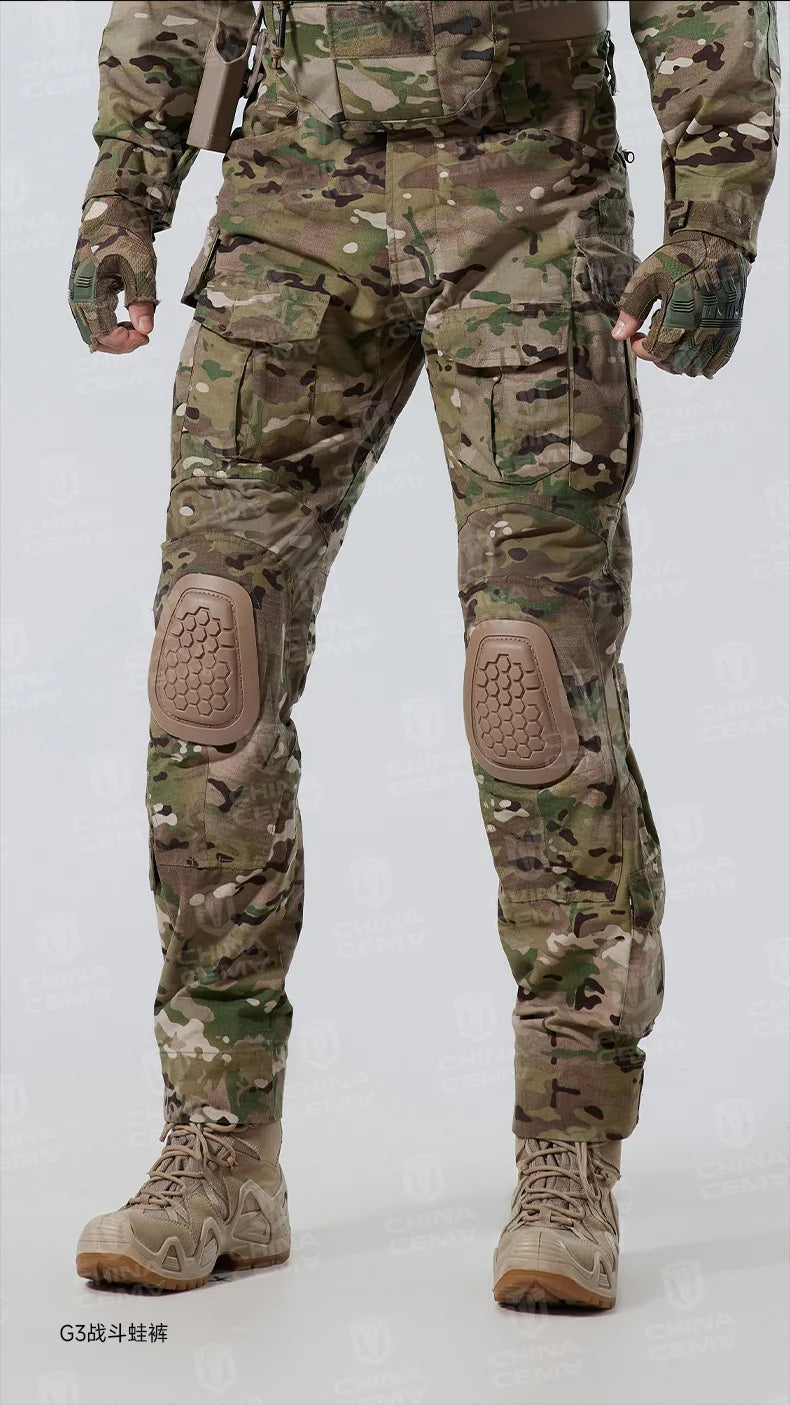 Pantalon de Combat Tactique Homme, Poches Cargo, Emplacements de Genouillères, 4 Coloris, vue 6