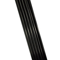 Tubes de Flèche en Fibre de Verre Noirs, Lot de 20, 6 x 8 mm, 35 à 56 cm