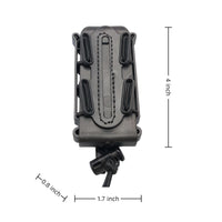 Porte-Chargeur 9 mm Coque Souple TPR et Cordon Élastique, Fixation MOLLE, vue 2