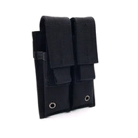 Porte-Chargeur Pistolet Double MOLLE Noir à Rabats Amovibles, 15 x 10 cm, vue 4