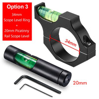 Niveau à Bulle pour Lunette de Tir avec Collier 25,4, 30 ou 34 mm, Rail 11 ou 20 mm, Aluminium Noir, vue 9