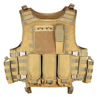 Gilet Tactique MOLLE Oxford 600D Ajustable avec Panneau Écusson, 5 Coloris, vue 4