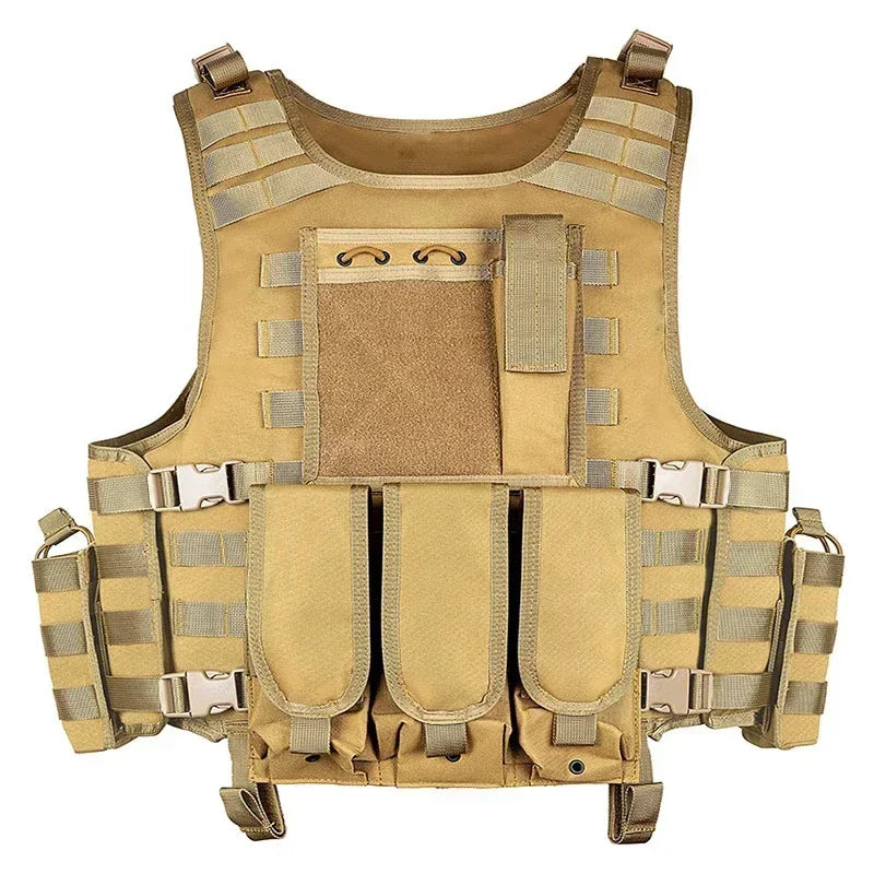 Gilet Tactique MOLLE Oxford 600D Ajustable avec Panneau Écusson, 5 Coloris, vue 4